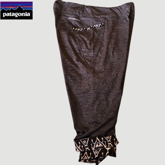 PATAGONIA Diversifly Capri Leggings Pocket tights Size Medium - Picture 3 of 9